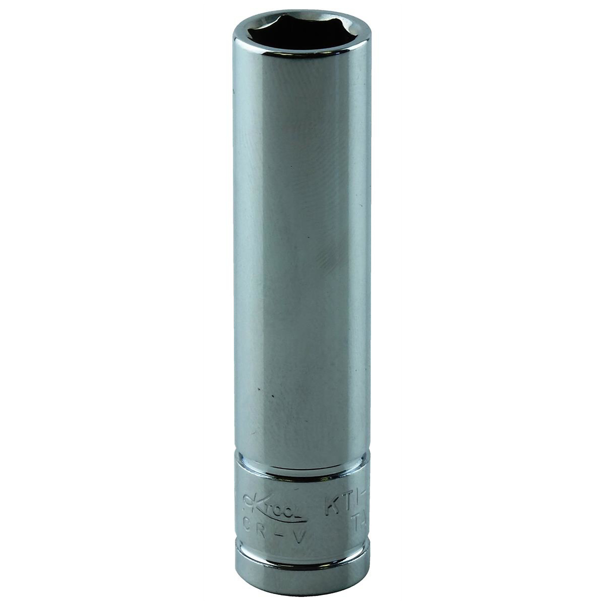 K Tool International Deep Socket — 8mm, 1/4in. Drive, 6-Point, Chrome Vanadium Steel, Model# KTI26208